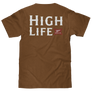 Miller High Life Front and Back Logo T-Shirt - Brown Sugar