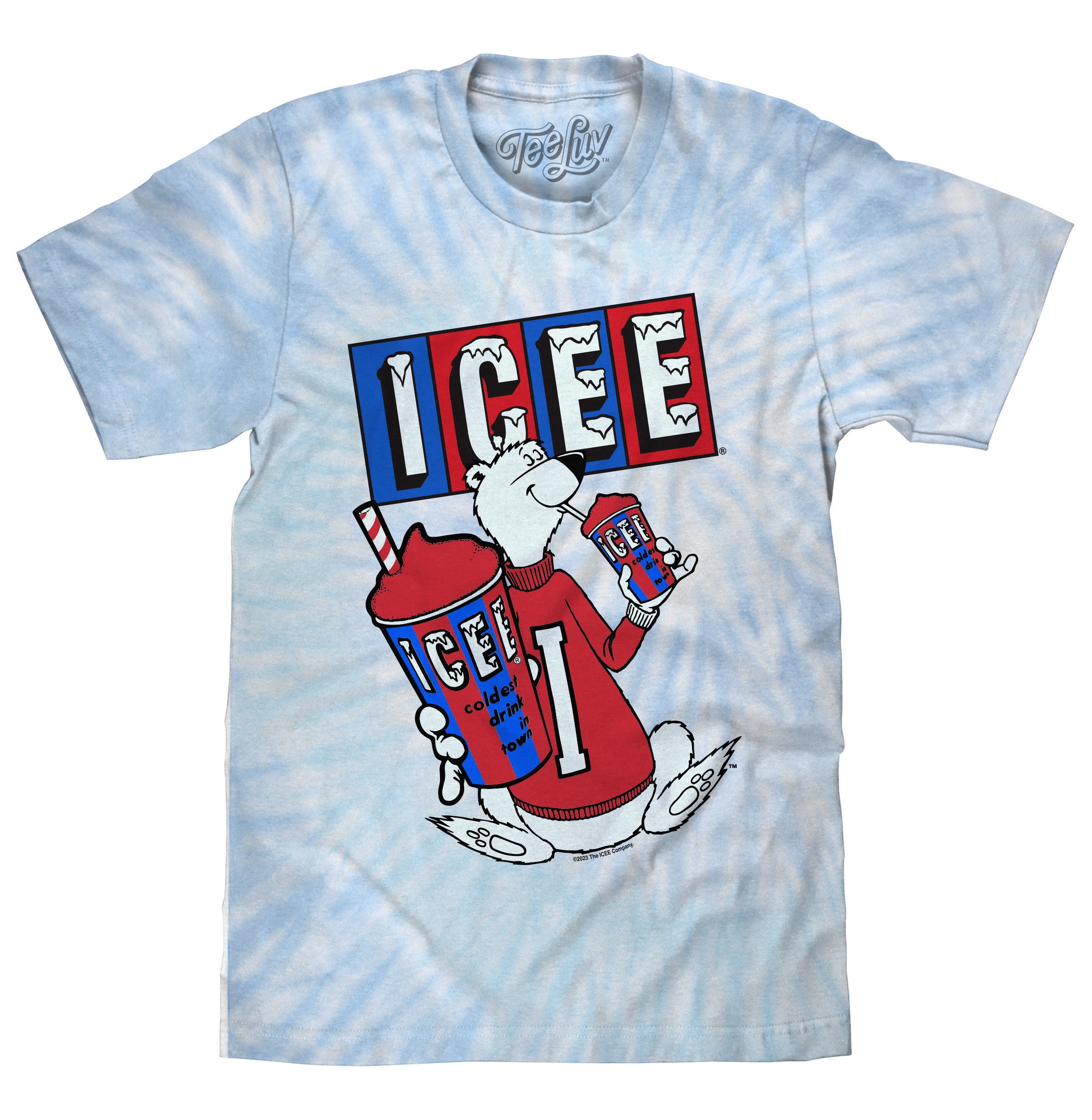 ICEE Polar Bear Tie Dye T-Shirt - Blue and Purple Tie Dye – Tee Luv