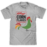 Kellogg's Corn Flakes Cereal Rooster T-Shirt - Athletic Gray