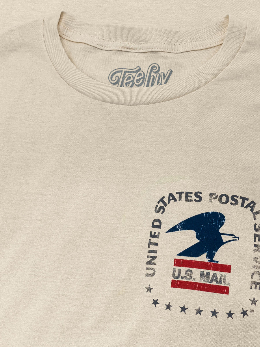 USPS United States Postal Service Mail Eagle T-Shirt - Cream