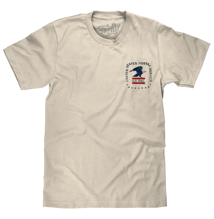 USPS United States Postal Service Mail Eagle T-Shirt - Cream