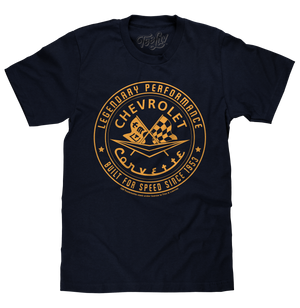 Chevrolet Corvette Built For Speed Since 1953 - Navy Blue - Made in the USA