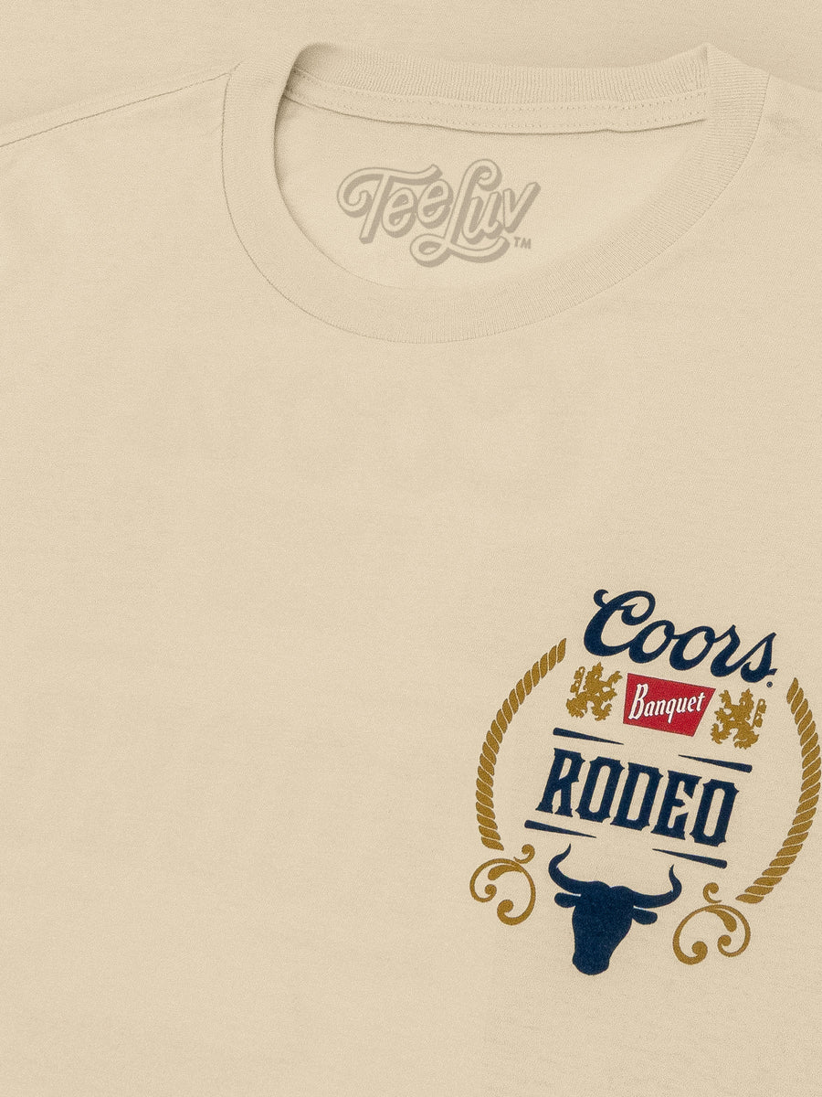 Coors Banquet Rodeo Bull Beer Front and Back T-Shirt