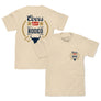 Coors Banquet Rodeo Bull Beer Front and Back T-Shirt - Cream