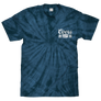 Coors Banquet Beer Logo T-Shirt - Navy Spider Tie Dye