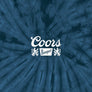 Coors Banquet Beer Logo T-Shirt - Navy Spider Tie Dye