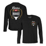 Coors Banquet Beer Rodeo Bull Double Sided Long Sleeve T-Shirt - Black