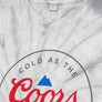 Coors Light Cold as the Rockies Tie Dye T-Shirt - Silver Spider Tie Dye