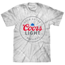 Coors Light Cold as the Rockies Tie Dye T-Shirt - Silver Spider Tie Dye
