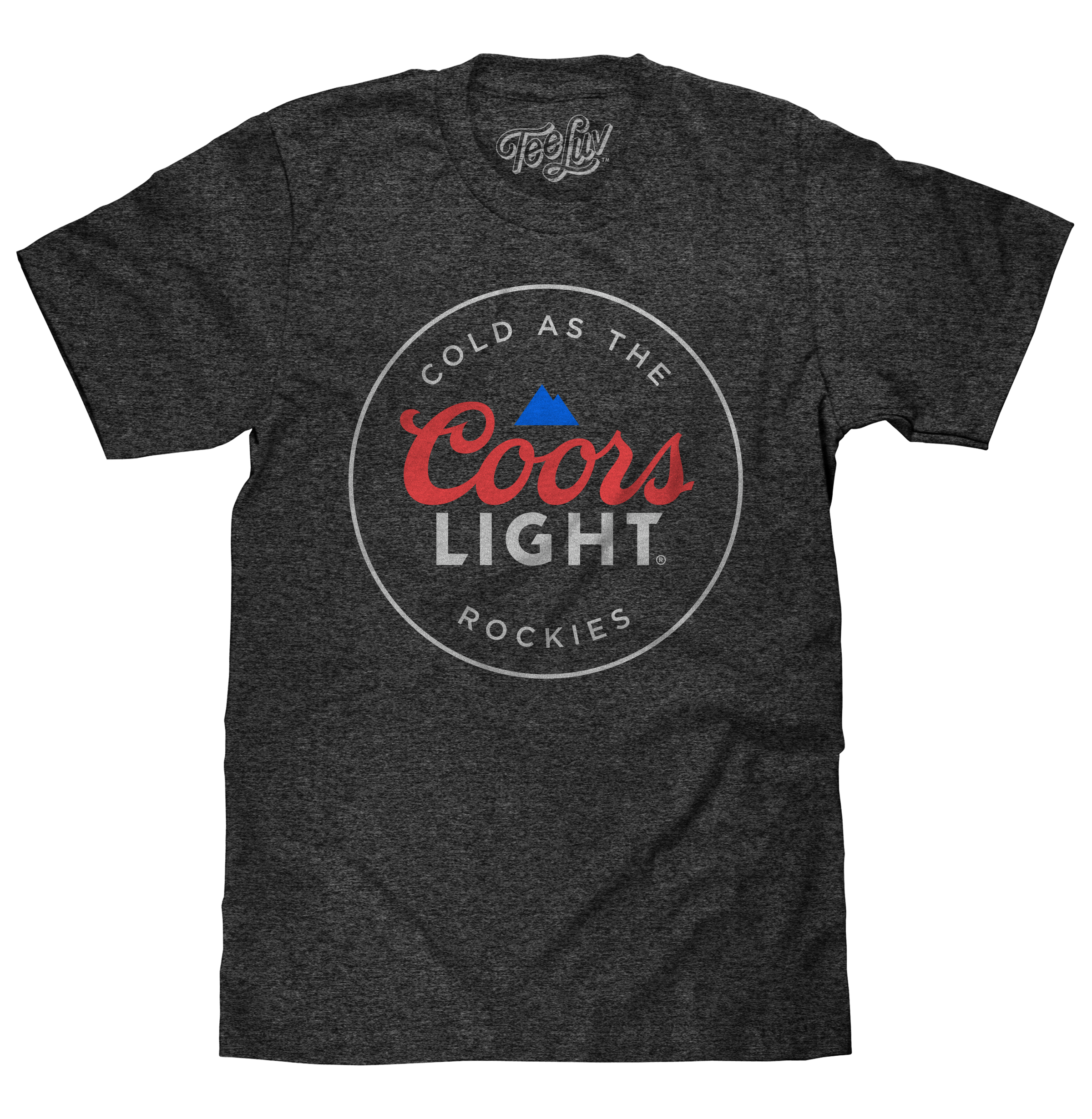 Coors Light Cold As The Rockies Logo T-Shirt-Large