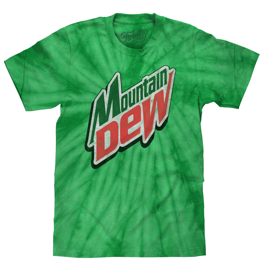 Mountain Dew Logo Tie Dye T-Shirt - Spider Kelly