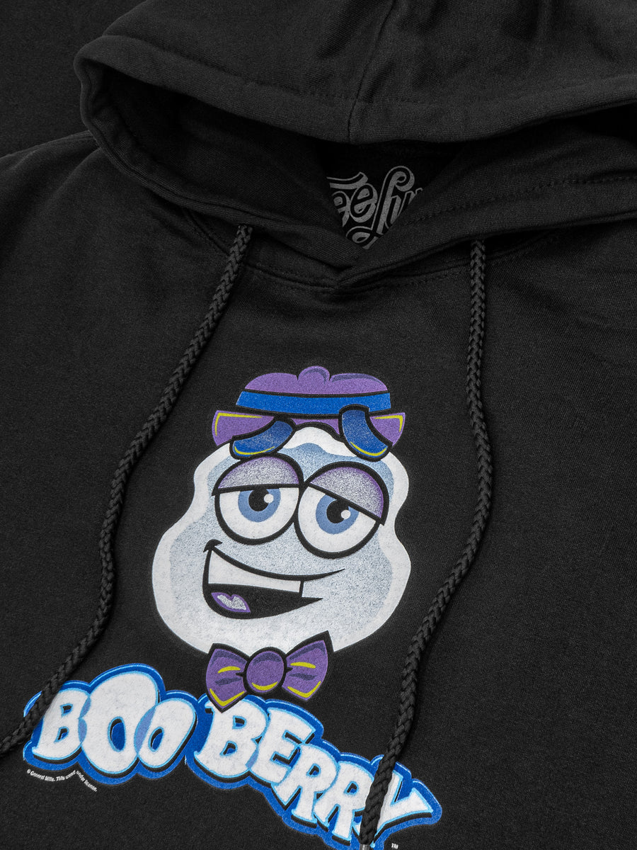 Boo Berry Cereal Logo Hooded Sweatshirt - Black