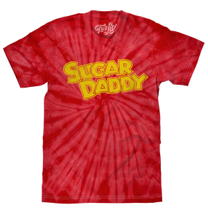 Sugar Daddy Tie Dye T-Shirt - Red Spider Tie Dye