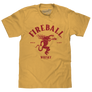 Fireball Whisky Red Hot Dragon Logo T-Shirt - Mustard Yellow