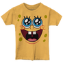 Tee Luv Kids Spongebob Squarepants Face Youth T-Shirt - Banana Yellow