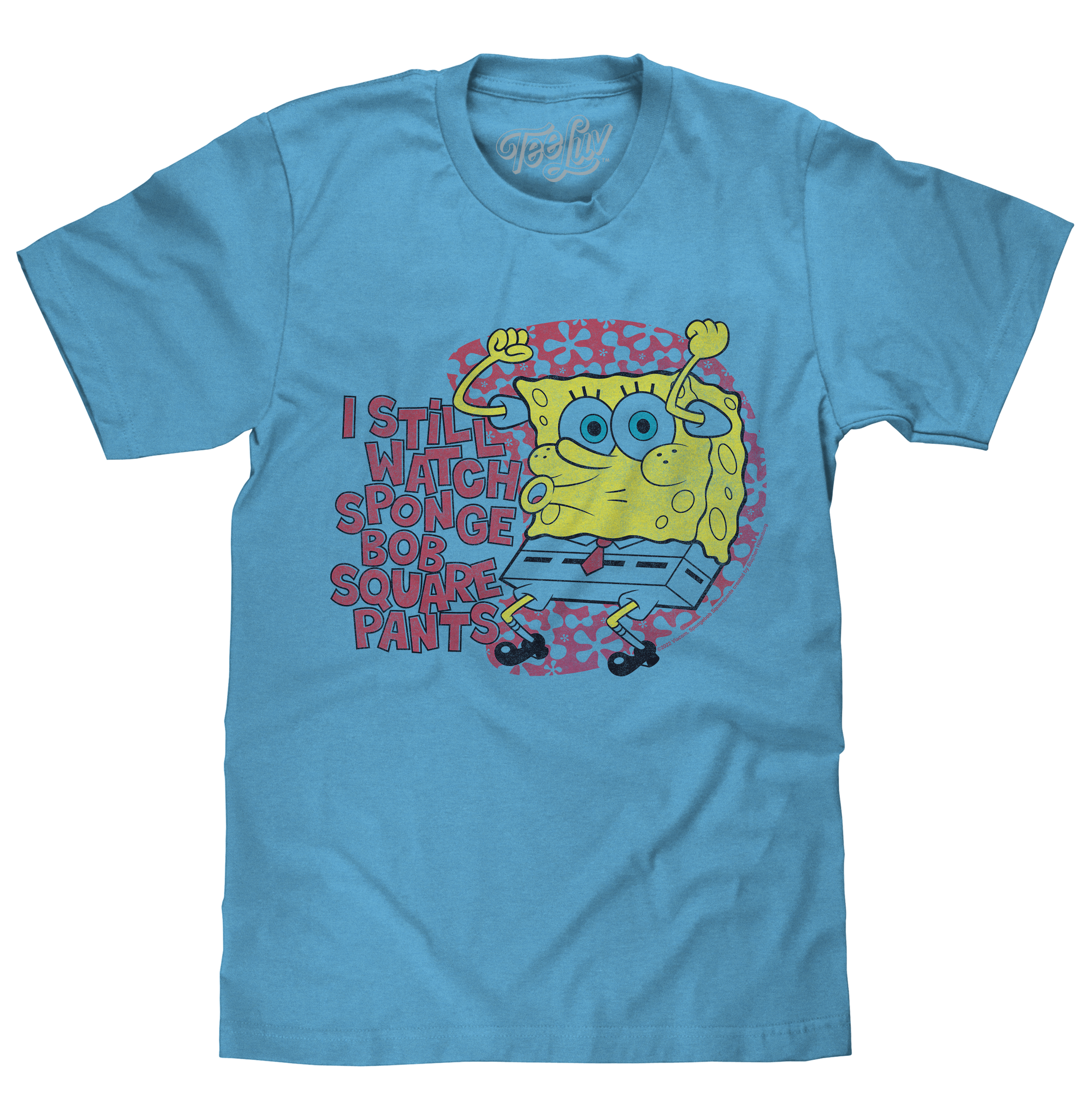I Still Watch Spongebob Squarepants T-Shirts - Heather Light Blue