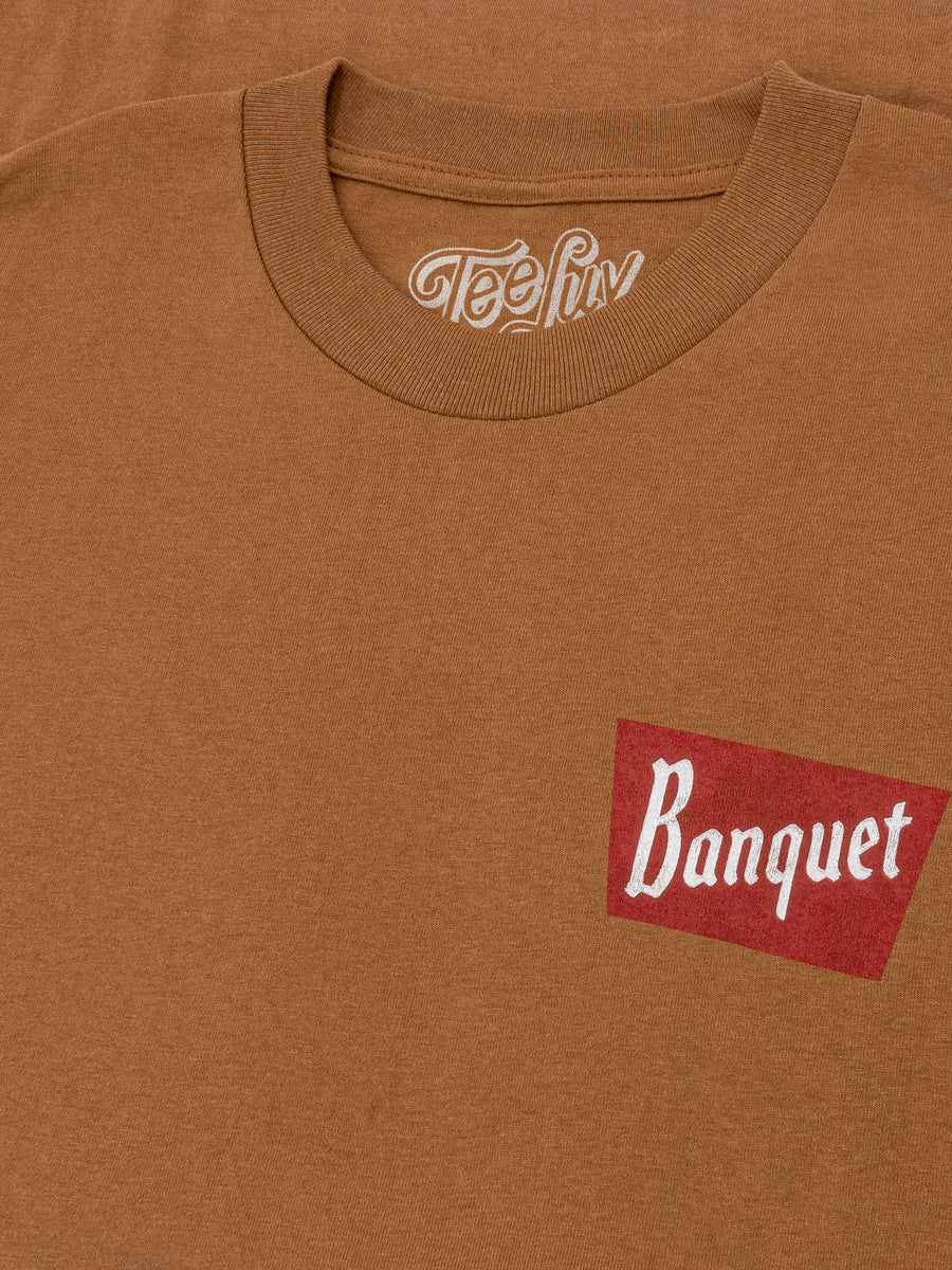 Coors Banquet Rodeo Bull Rider Front/Back T-Shirt - Brown Sugar