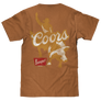 Coors Banquet Rodeo Bull Rider Front/Back T-Shirt - Brown Sugar
