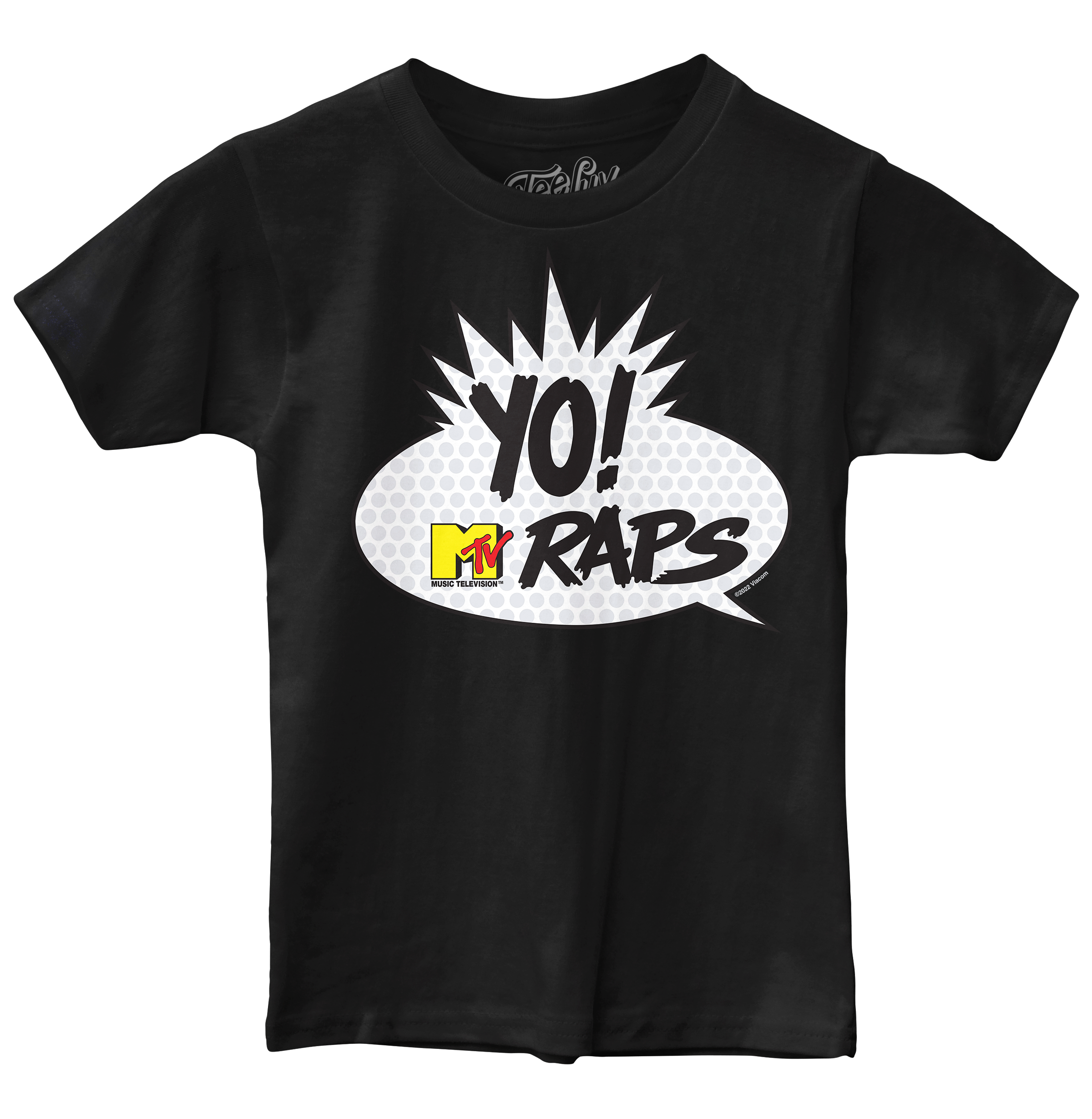 Tee Luv Kids Yo! MTV Raps Youth T-Shirt - Black