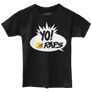 Tee Luv Kids Yo! MTV Raps Youth T-Shirt - Black