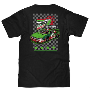 Mountain Dew Racing Front and Back T-Shirt - Black