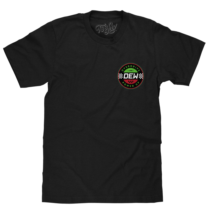 Mountain Dew Racing Front and Back T-Shirt - Black