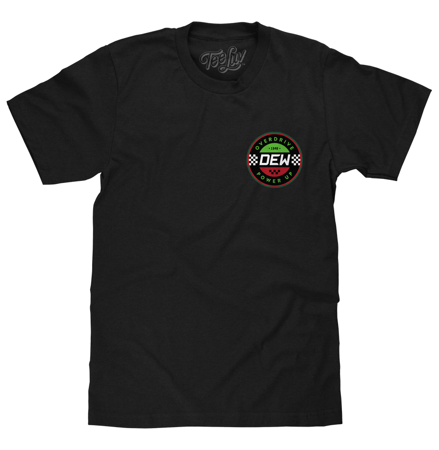 Mountain Dew Racing Front and Back T-Shirt - Black