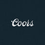 Coors Genuine Bock Beer Left Chest Front and Back Print T-Shirt - Denim Black Heather