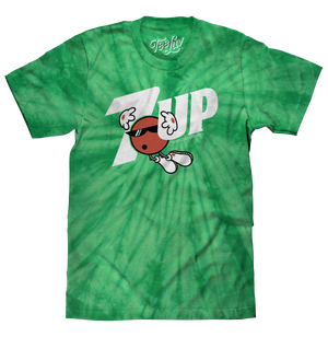 7UP Soda T-Shirt - Kelly Green Tie Dye