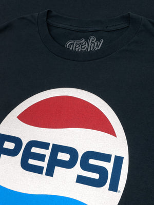 80s Pepsi Logo T-Shirt - Navy Blue