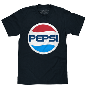 80s Pepsi Logo T-Shirt - Navy Blue