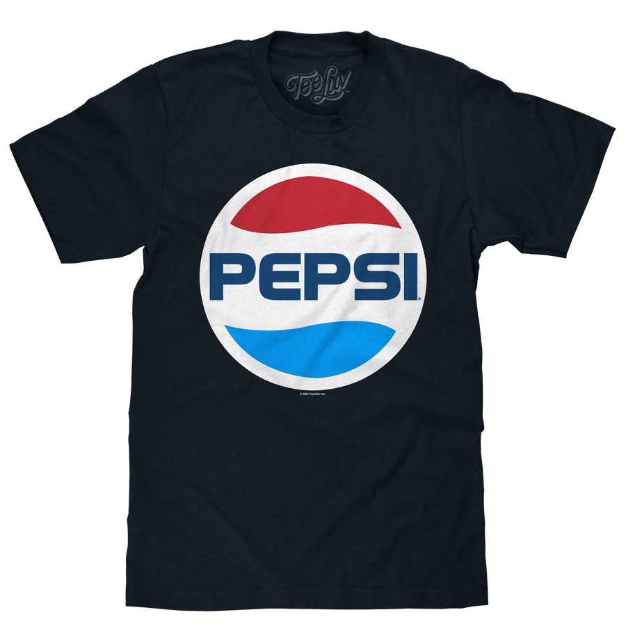 80s Pepsi Logo T-Shirt - Navy Blue