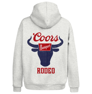 Coors Banquet Rodeo Hooded Sweatshirt - Gray