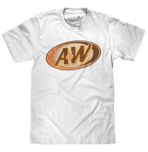Retro A&W Root Beer Logo T-Shirt - White