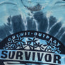 Survivor Logo Outwit Outplay Outlast Tie Dye T-Shirt - Moonbeam Tie Dye