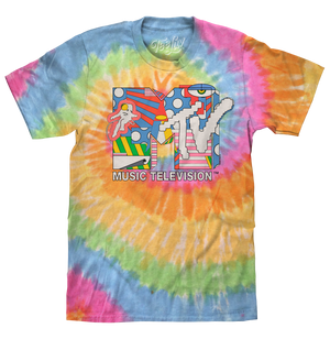 MTV Psychedelic Logo Tie Dye T-Shirt - Eternity Tie Dye