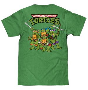 Teenage Mutant Ninja Turtles Front/Back T-Shirt - Heather Kelly – Tee Luv