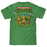 Teenage Mutant Ninja Turtles Front/Back T-Shirt - Heather Kelly