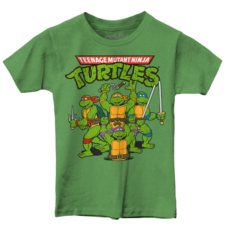 Tee Luv Kids Teenage Mutant Ninja Turtles T-shirt - Grass Green