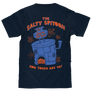 Spongebob Squarepants Salty Spitoon Front/Back T-Shirt - Navy Blue
