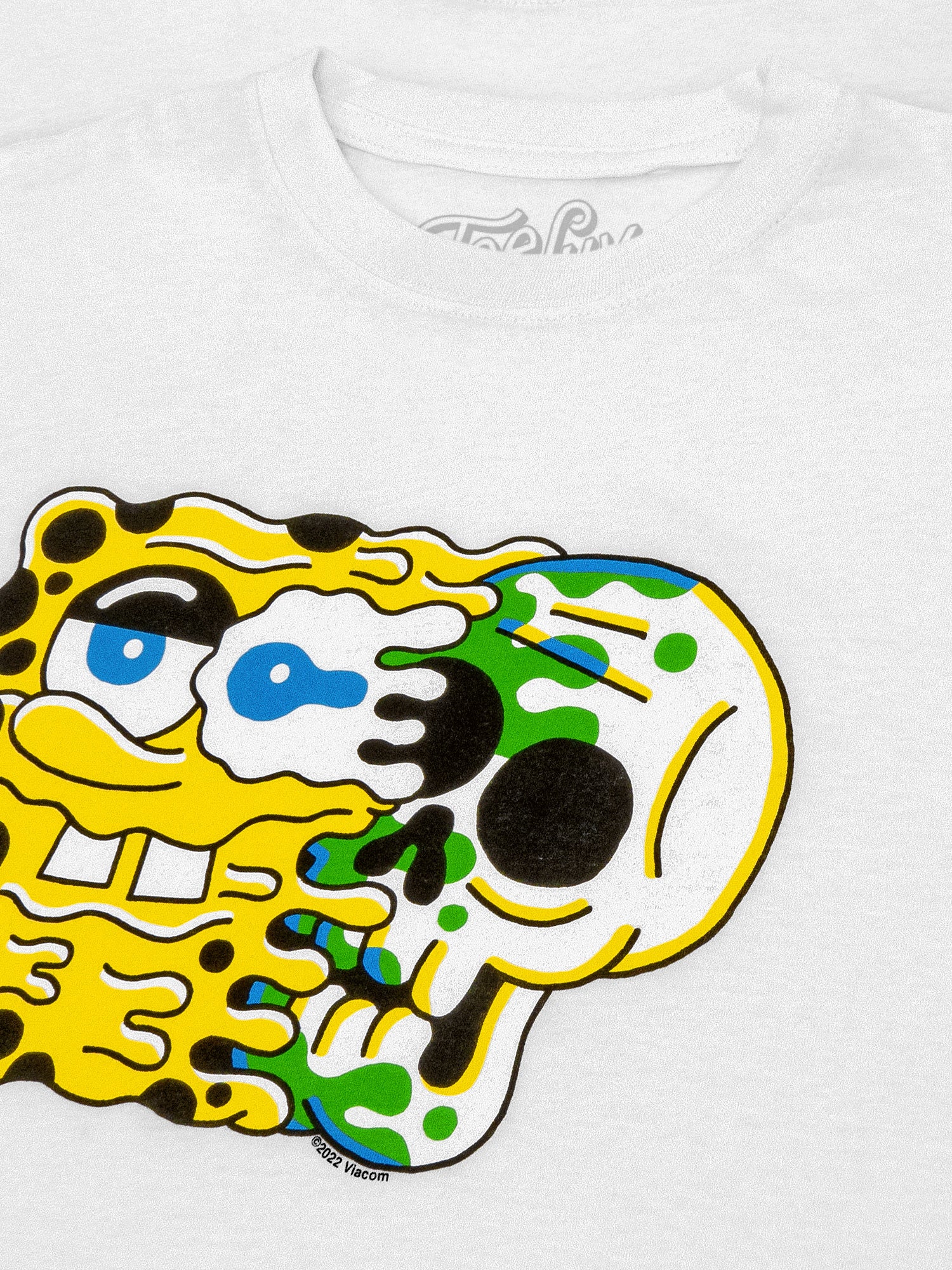Nickelodeon Spongebob Squarepants Airbrushed Men's Big & Tall T-Shirt - Short Sleeve Tee, White, 5X-Large