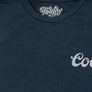 Original Coors Rodeo Cowboy Front and Back Print T-Shirt - Denim Black Heather