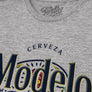 Cerveza Modelo Sugar Skull T-Shirt - Athletic Heather Gray