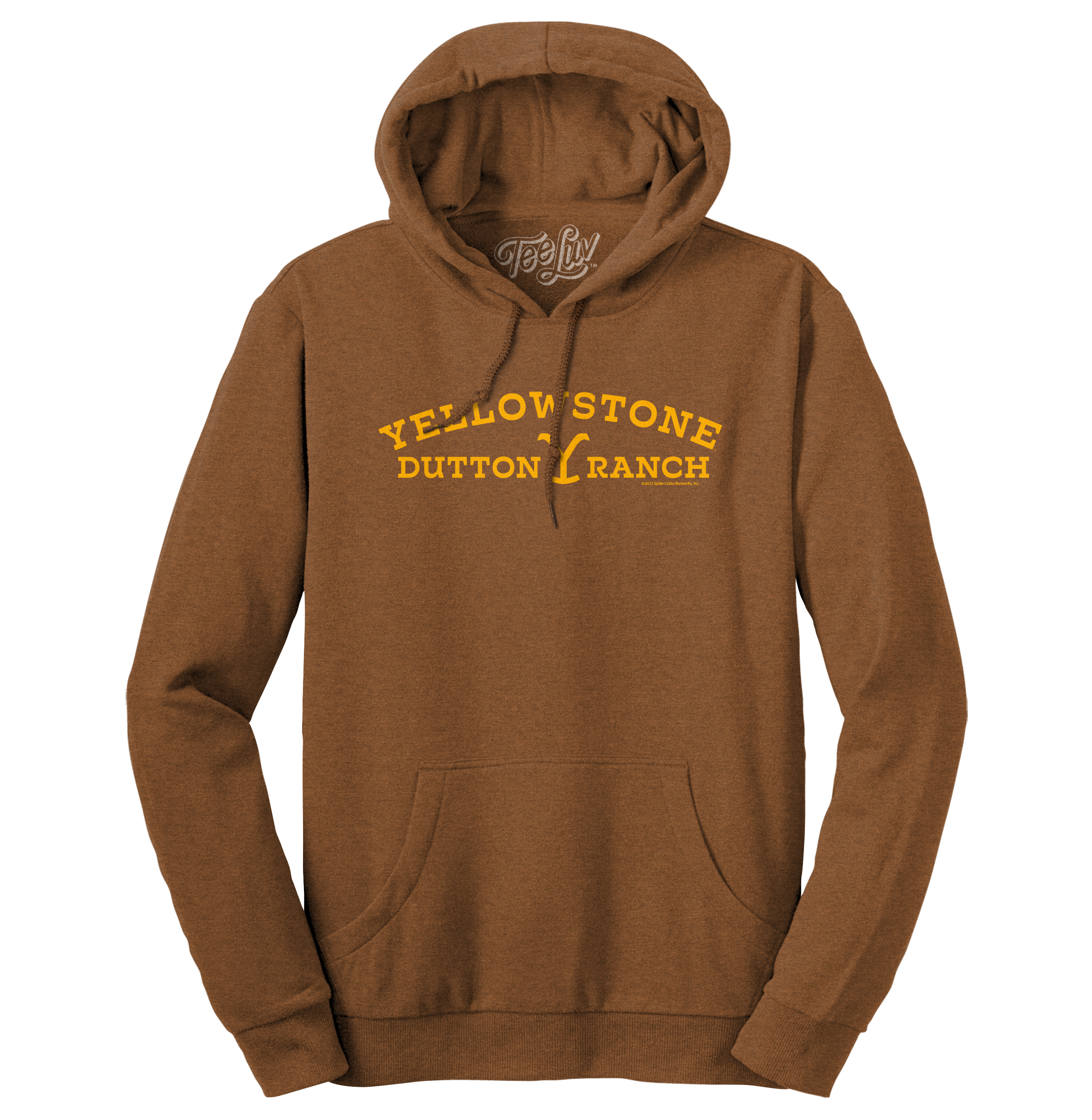 Yellowstone Dutton Ranch Hooded Sweatshirt - Golden Pecan – Tee Luv