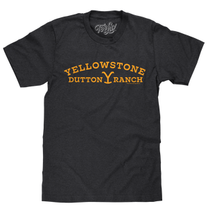 Yellowstone Dutton Ranch Logo T-Shirt - Vintage Black