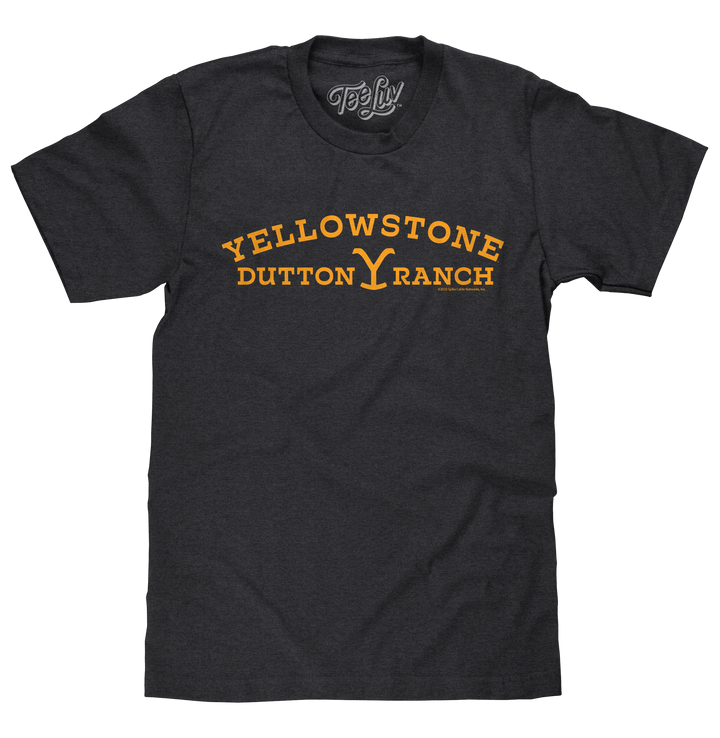 Yellowstone Dutton Ranch Logo T-Shirt - Vintage Black
