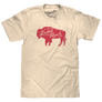 Yellowstone Dutton Ranch Bison T-Shirt - Vintage White