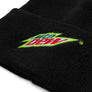 Tee Luv Mountain Dew Soda Logo Knit Hat Beanie - Black