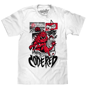 til Munk miljø Mtn Dew Code Red Comic Book T-Shirt - White – Tee Luv
