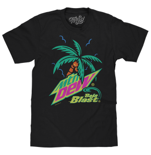 Mtn Dew Baja Blast Palm Tree T-Shirt - Black